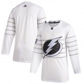 Tampa Bay Lightning Blank Wit Adidas 2020 NHL All-Star Authentic Shirt - Mannen